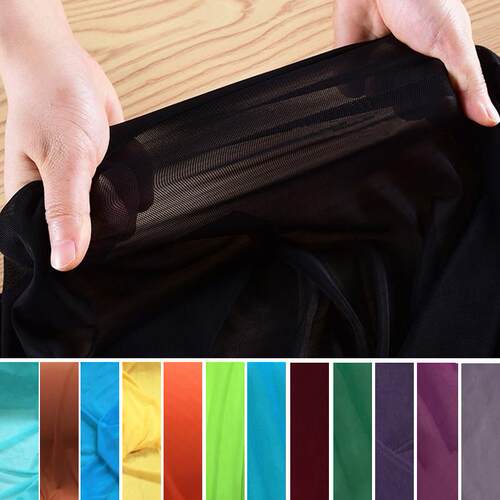 High Elasticity Fabric Nylon Spandex 4 ways Sretch Lace Mesh - 图0