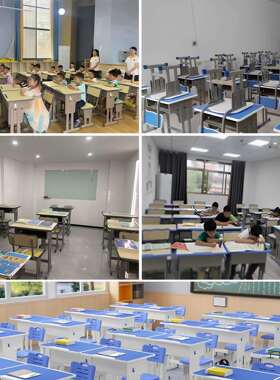 加厚中小学生课桌椅培训机构学习桌补习班辅导班桌子椅子套装书桌
