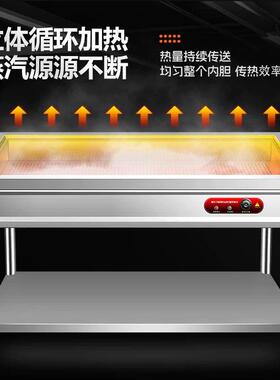 快餐保温台商电加热不锈钢蒸菜台小碗浏阳蒸包馒头售饭网格保温台