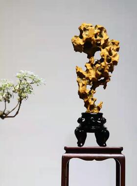 太湖石原石奇石小型文房传统天然景观石灵璧石中式观光石石头摆件