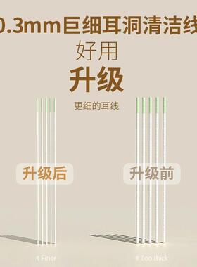 耳洞清洁线女超细清洁液祛异味防堵耳线卫生清理耳洞防堵线旅行箱