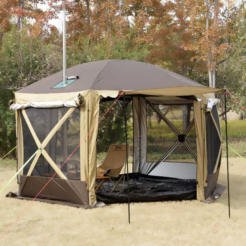 蒙古包六角大帐篷天幕车尾帐篷防风防雨婚礼沙滩露营户外大帐篷,淘宝优惠券,粉丝福利购,淘宝优惠卷