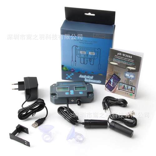 PH-3988涂鸦WiFi水质检测仪PH计/EC/TDS/SALT盐度海水泳池检测仪 - 图3