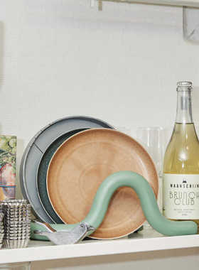 北欧风格波浪线条书立书档摆件样板间书房客厅桌面进口家居配饰