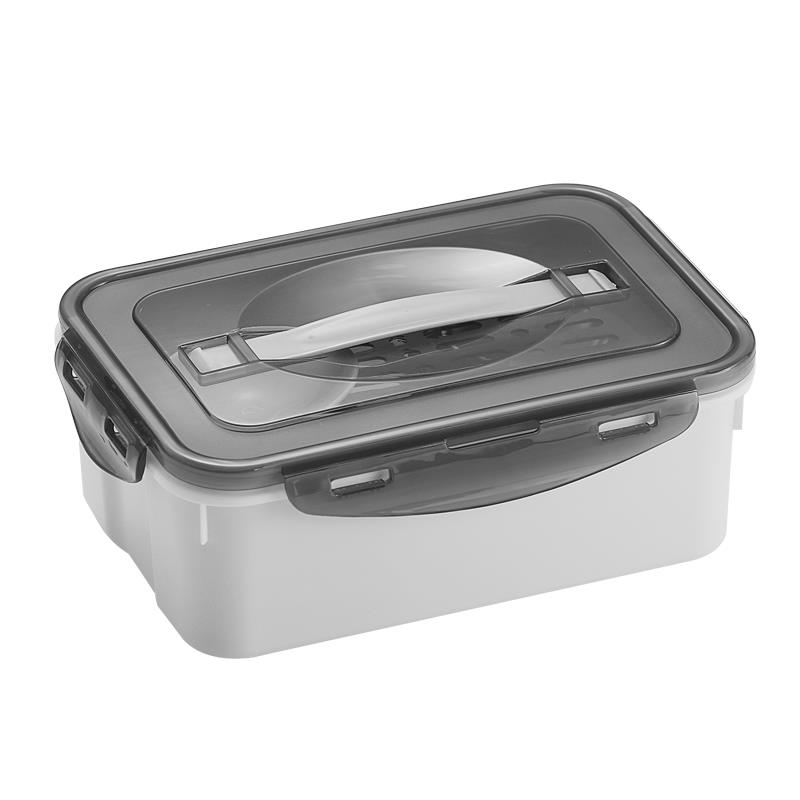 Plastic Kung Fu tea set, construction site tea tray, portable one pot, three cups of tea, travel tea tray, car tea tray storage