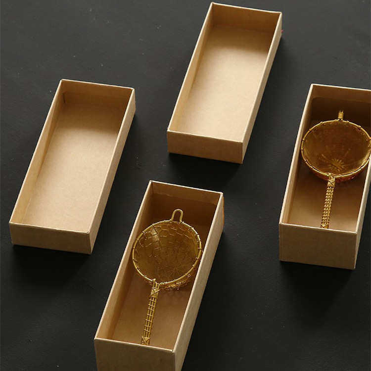 Traditional hand-woven silver mesh tea leak Brass tea filter teapot woven funnel handle tea filter tea set accessories