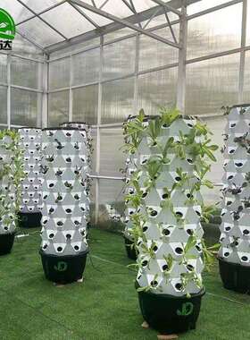 菠萝塔无土栽培设备8层1萝0层新型菠萝气雾培设栽备蔬菜立大棚用