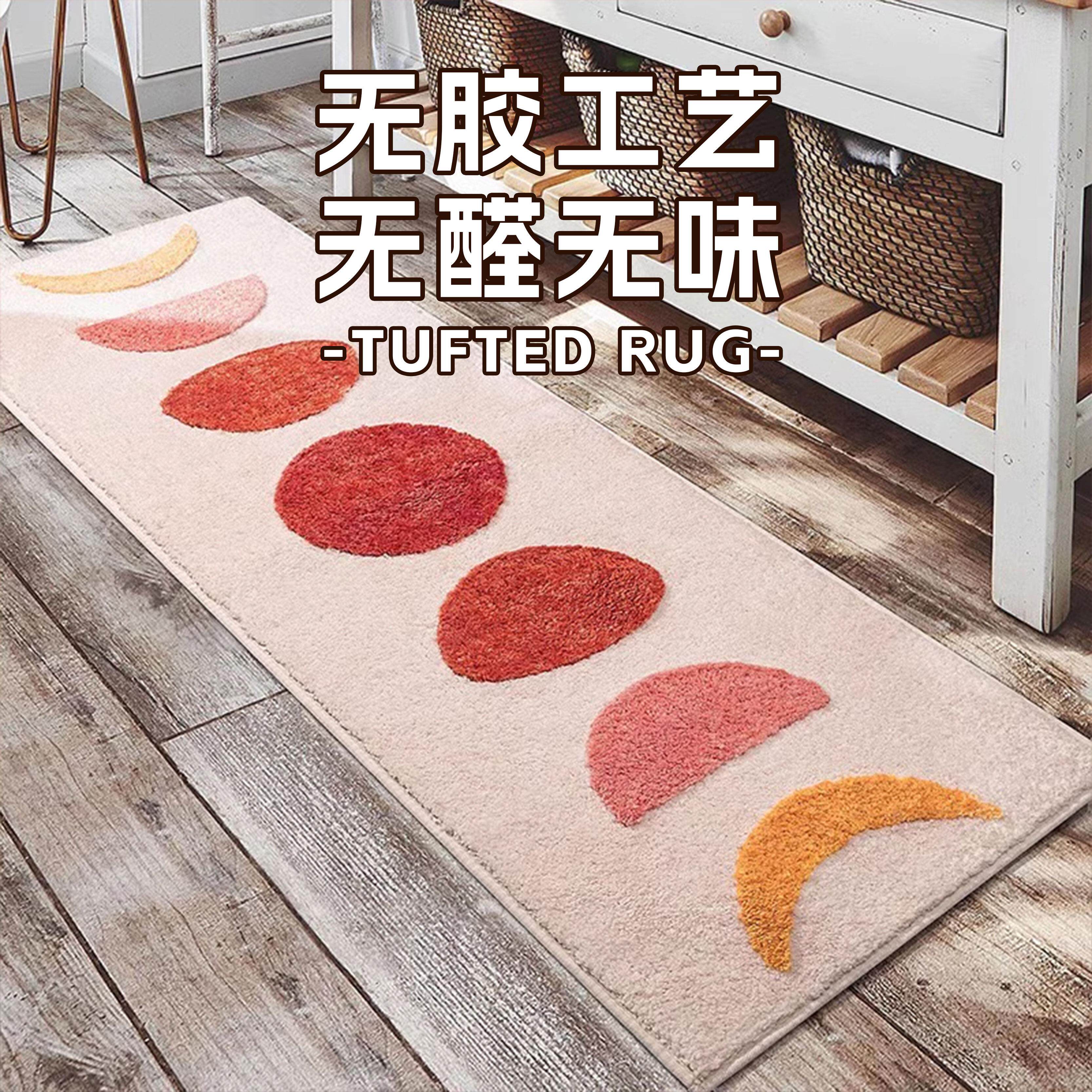 EFUN Yifan flocked carpet bedroom cooling bedside blanket long wear-resistant stain-resistant non-slip carpet bedroom bedside blanket