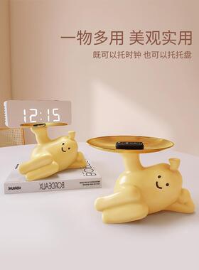 躺平梨愈合可爱装饰拥抱梨门廊关键存储创意办公室桌面家居装饰