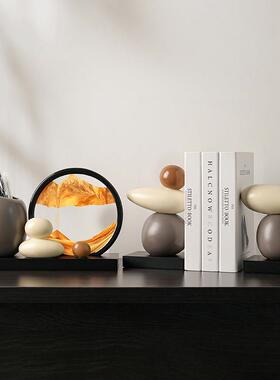 时来运转高级感桌面笔筒父亲节摆件创意高端办公室毕业礼物送老师