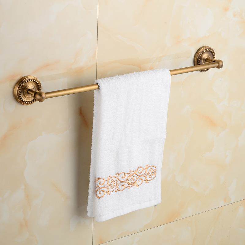 Sashuang Bathroom Copper Towel Rack Towel Rack European Antique Twist Towel Rack Antique Towel Ring Toilet Brush
