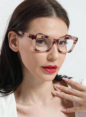 Rhaegal Retro Elegant Spring Hinge Cat Eye Reading Glasses W