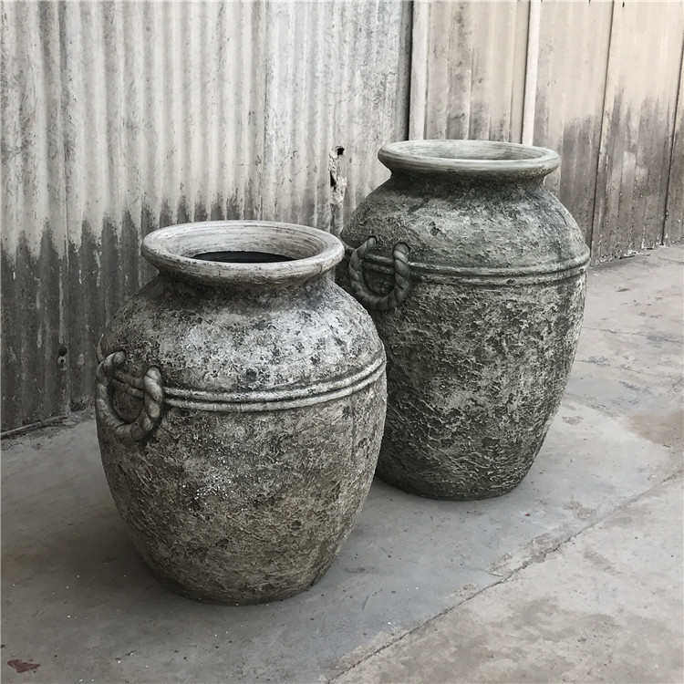 厂销创意北欧风格酒坛形状水泥花盆美陈组合花园户外园林摆设037,淘宝优惠券,粉丝福利购,淘宝优惠卷