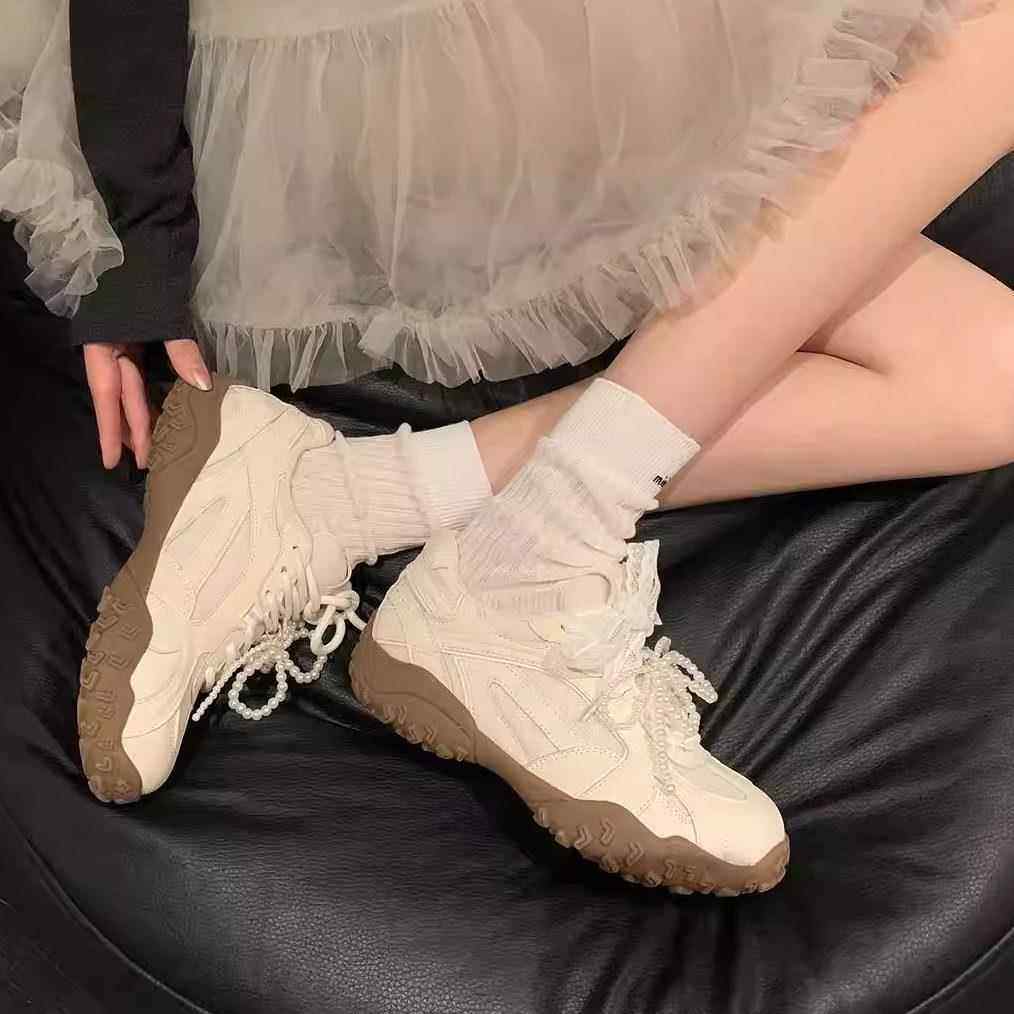 爆款轻便内增高厚底运动鞋休闲2025春夏季新款百搭阿甘德训鞋女款,淘宝优惠券,粉丝福利购,淘宝优惠卷