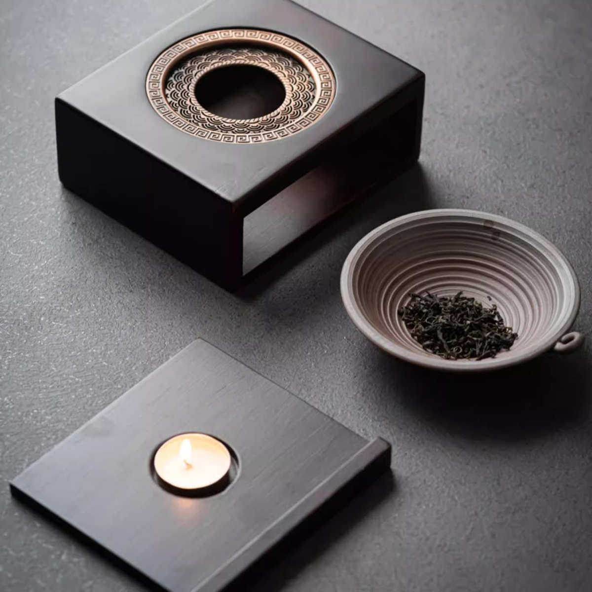 复古竹制温茶台蜡烛加热暖茶炉茶壶公杯温茶炉家用烛火烤茶熏香炉,淘宝优惠券,粉丝福利购,淘宝优惠卷