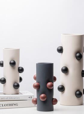 现代北桌欧创树脂球球花意瓶器软装客花厅茶几电视柜餐LSZ0532面