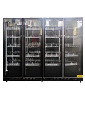 网红酒水柜商用保鲜柜饮料冷藏展示柜单双三门立式风冷展示柜