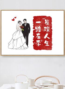 姓氏谐音梗电表箱装饰画遮盖电表箱画简约现代个性创意字2025新款