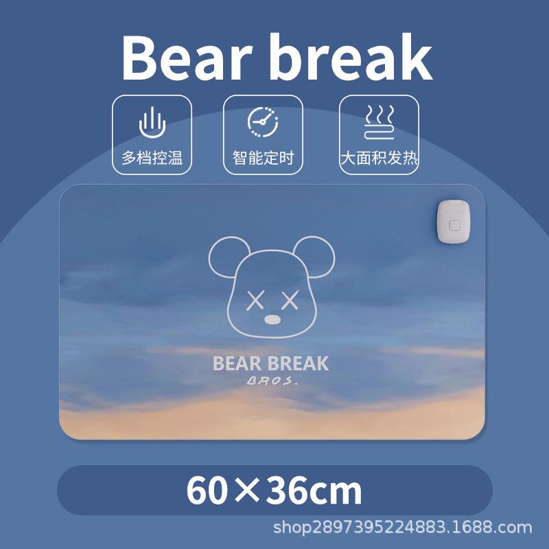New style heated mouse pad large desk heating pad student dormitory homework office desktop table warming pad