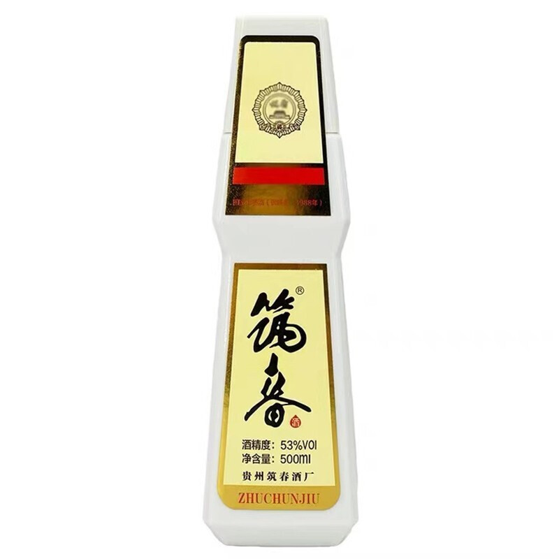 复古筑春酒 筑春1988 酱香型白酒 53度 500ml*6瓶 整箱装