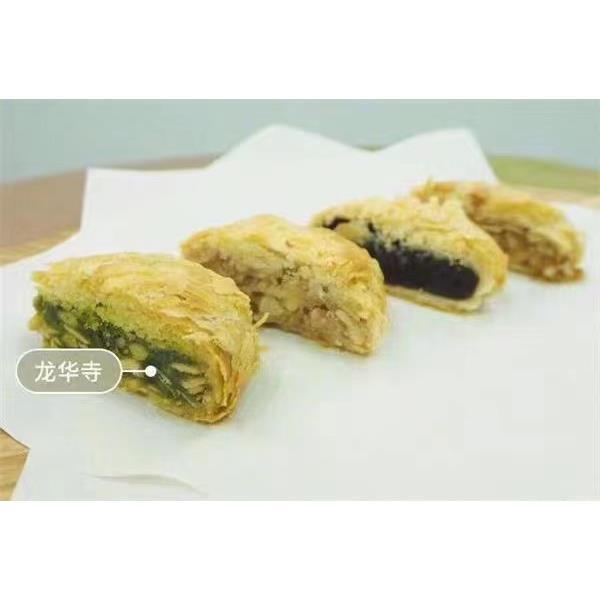 上海龙华寺净素月饼玫瑰豆沙果仁苔条果仁月饼椒盐苏式散装旗舰店 - 图0