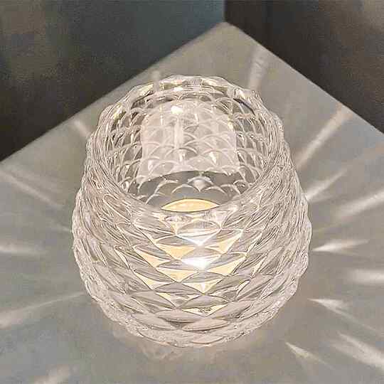 Pine cone glass candle cup romantic candlelight dinner props aromatherapy candle holder empty cup home light and shadow atmosphere decoration