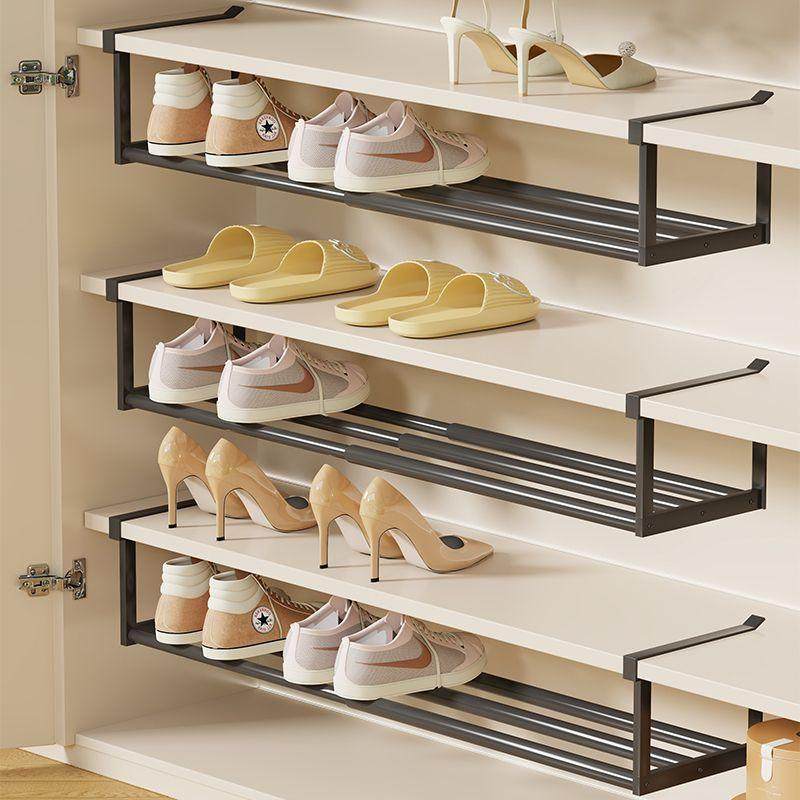 伸缩鞋架分隔层家用置物架免安装鞋子收纳神器鞋柜分层隔板利用,淘宝优惠券,粉丝福利购,淘宝优惠卷