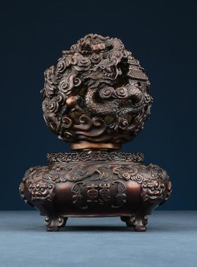 黄铜九转乾坤鼎摆件家居工艺品公司乔迁开业礼品