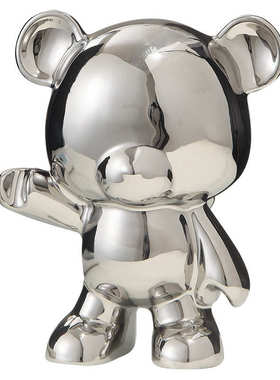 元气熊摆件客厅桌面高级感玄关轻奢创意ins北欧家居电视柜装饰品