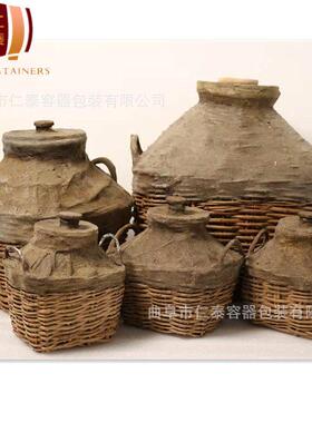 复古工艺桑皮纸糊酒篓酒质健康小型桑皮纸酒篓酒容器包装
