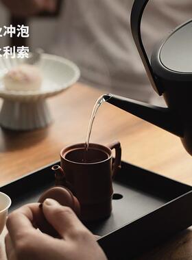 小提汀壶中式全自动电热水壶家用不锈钢提梁烧水壶泡茶专用茶艺壶