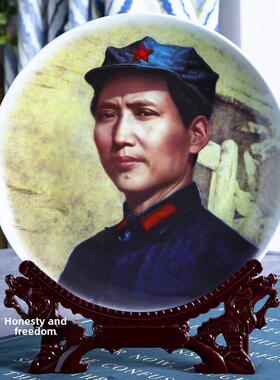 龙人董事长装饰板现代家居工艺品装饰品景德镇陶瓷办公柜