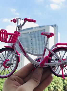 创意仿真合金自行车模型摆件迷你金属山地单车玩具装饰品家居精致