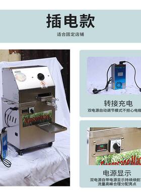可定制双电源立式便携不锈钢小型榨汁机小型甘蔗榨汁机食品级