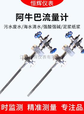 威力德尔塔巴流量计 补偿插入式流量计 高温一体巴类流量计