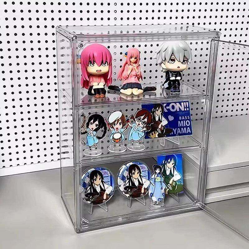桌面收纳盒小痛柜吧唧整理展示透明塑料亚克力防尘大容量谷子手办,淘宝优惠券,粉丝福利购,淘宝优惠卷