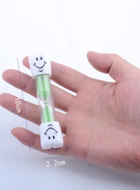 脸沙漏童刷儿牙饰品，可爱计时学器，三分笑钟个TZW性化幼儿园生