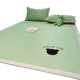 Class A mother and baby grade iced beans cool mat three-piece set for summer machine washing ice silk mat sheet summer air conditioning soft mat