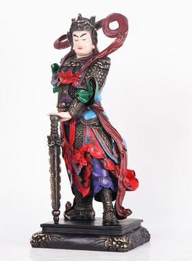 杨铜记关韦烧色公陀铜关公摆件客0117厅办公室摆件