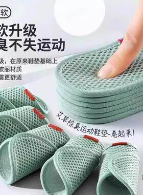 Aromatic Wormwood Deodorizing Mesh Insoles for Men and Women