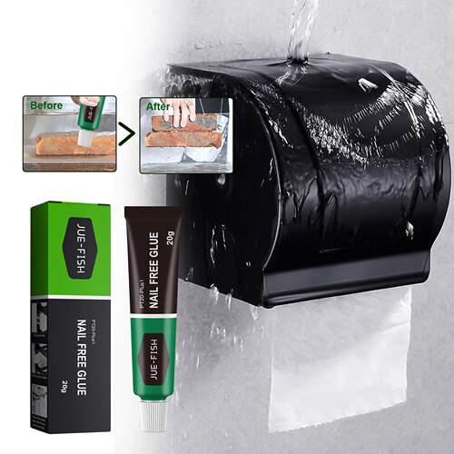 Jue Fish No-Nail Adhesive Strong Bonding Quick-Dry Metal Pla - 图0