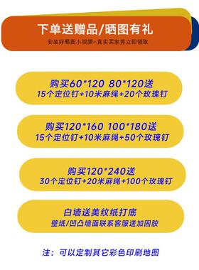 中国毛毡地图旅行足迹打卡照片墙办公室客厅装饰挂画玄关墙面装饰