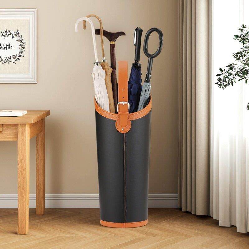 大容量皮革装长雨伞桶收纳层架家门口家用商用创意雨伞筒入户门,淘宝优惠券,粉丝福利购,淘宝优惠卷