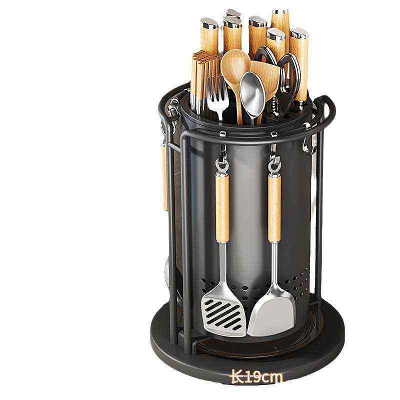 厨房置物架不锈钢旋转刀架多功能锅铲一体架收纳家用,淘宝优惠券,粉丝福利购,淘宝优惠卷