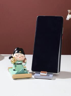 潮新中式D-DTSS-0唐创意手机大支念架摆件旅游国文创纪品桌面懒人