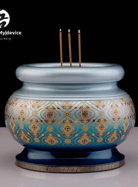 黄铜佛具用品大全供具供佛家用佛前莲花供水杯花瓶供果盘香炉全套