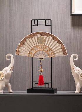 新中式葫芦陶瓷大象摆饰玄关客厅电视柜办公桌家居装饰品开 业礼