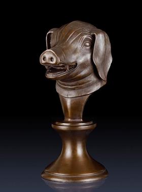 纯黄铜圆明园十二生肖兽首摆件家居客厅摆件办公室装饰礼品工艺品