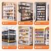 Perforated board storage rack shelf multi-layer floor-to-ceiling display rack bookshelf living room balcony storage rack basement storage rack