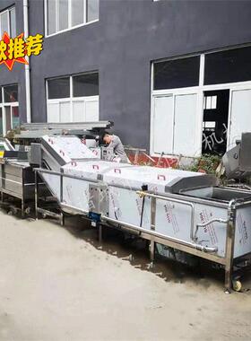 诸城蔬菜清洗杀青流水线厂商 鱼肉丸子蒸煮线 花生连续式蒸煮机器